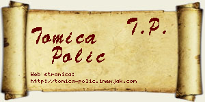Tomica Polić vizit kartica
